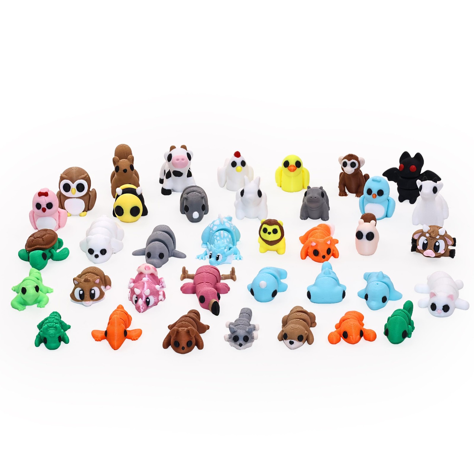 Fidget Toys 37PCS 3D Printed Articulated Animals Figures Easter Basket Stuffers
