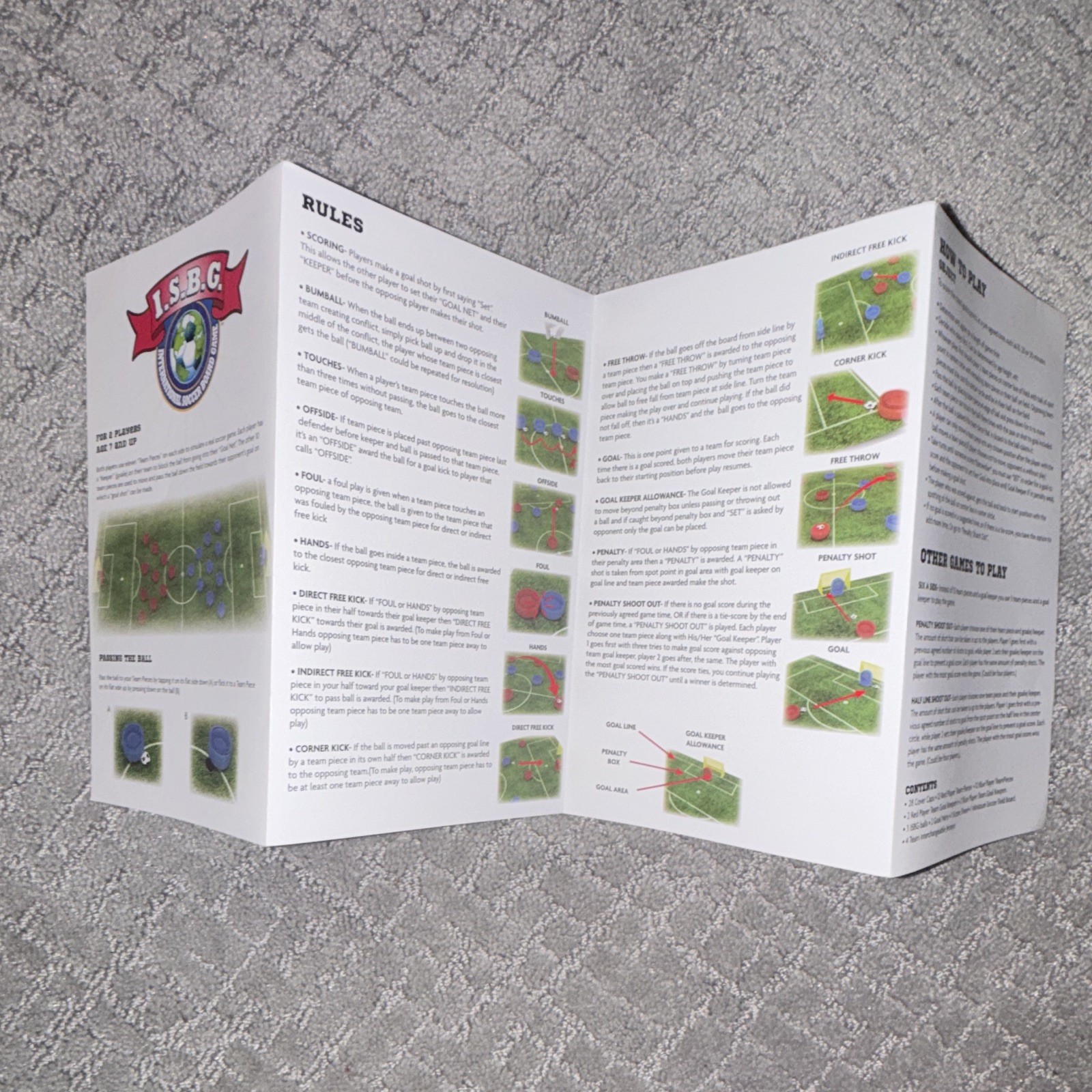I.S.B.G World Cup International Soccer Board Game 4-in-1, 2+ Players, 10 Teams