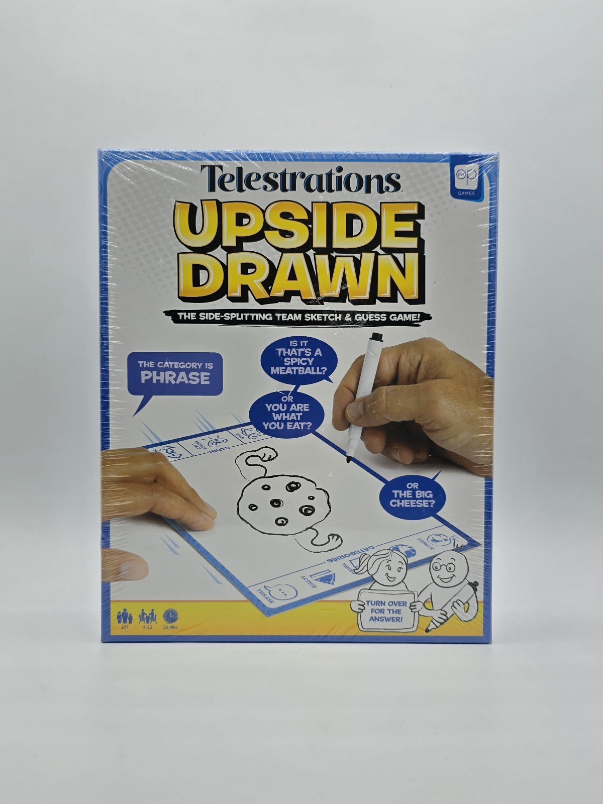 NEW Telestrations Upside Drawn 4-12 players sketch & guess game 12 years +