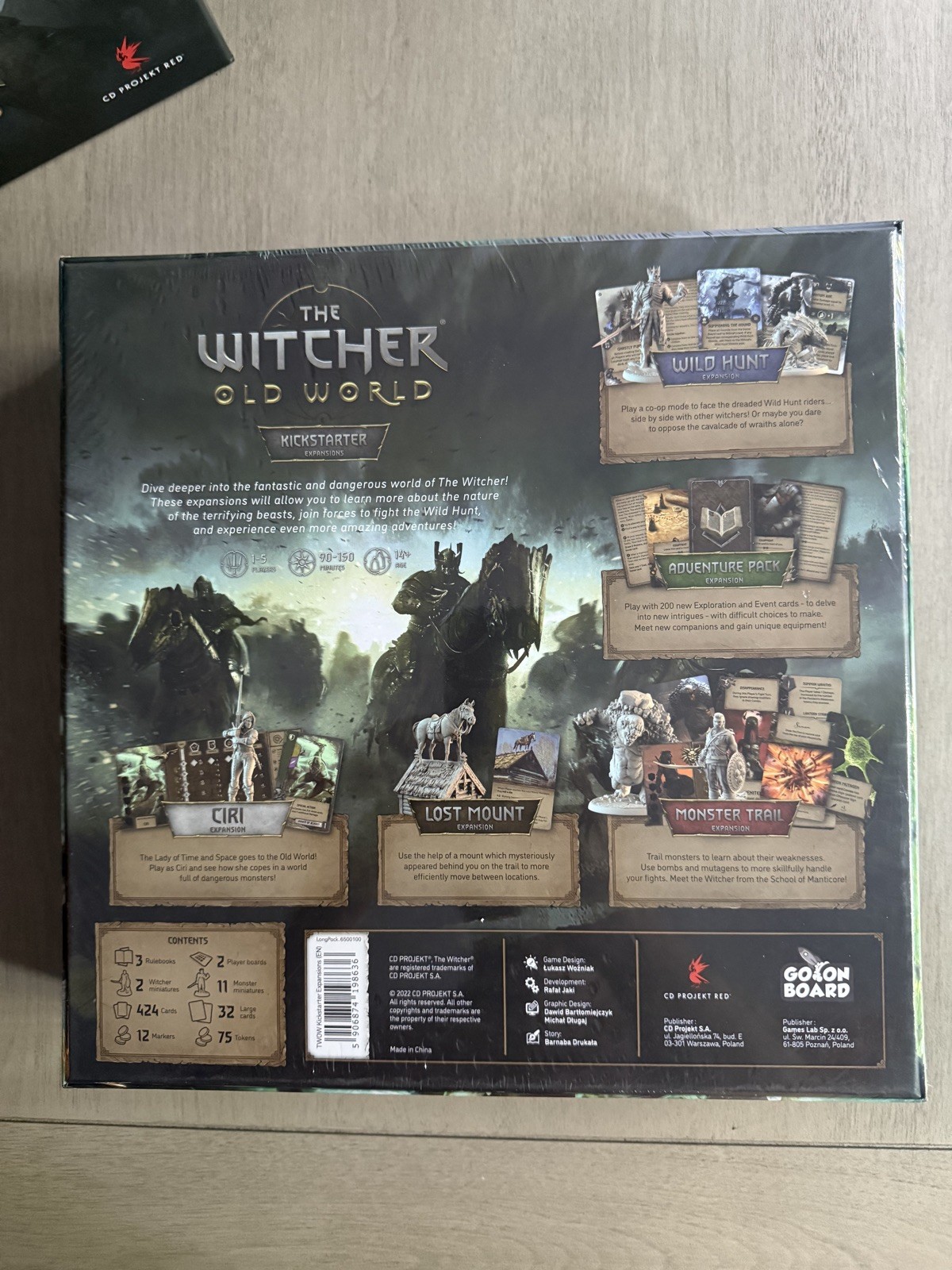 The Witcher Old World Deluxe w/minis + Kickstarter exclusives + Extra dice