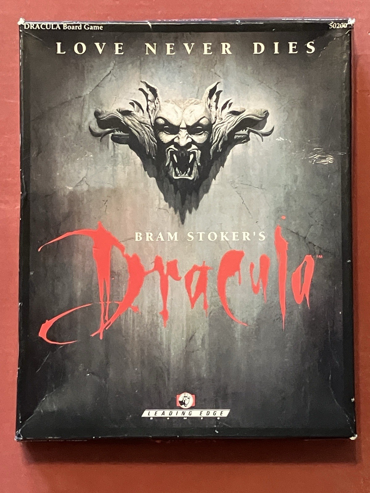 Vtg 1992 Bram Stoker’s DRACULA Leading Edge Vampire Board Game Unpunched Horror