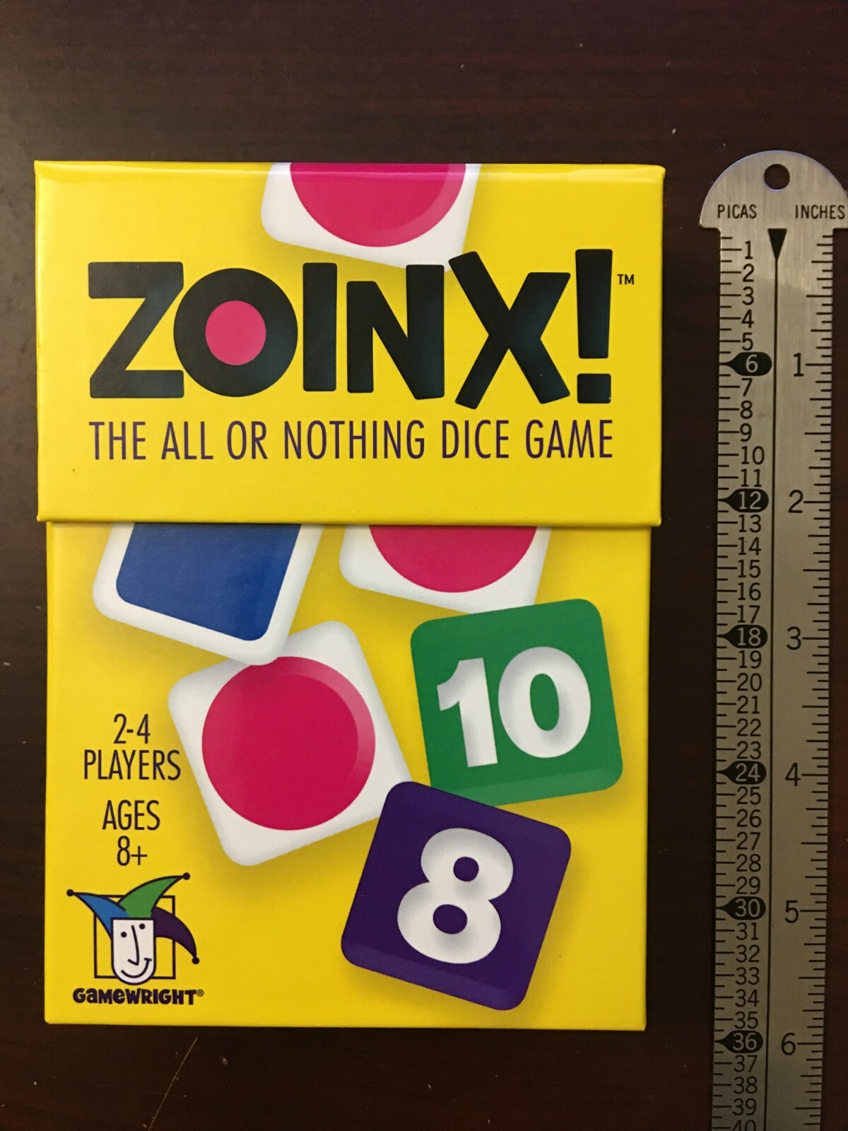 Gamewright Boardgame Zoinx! – The All or Nothing Dice Game
