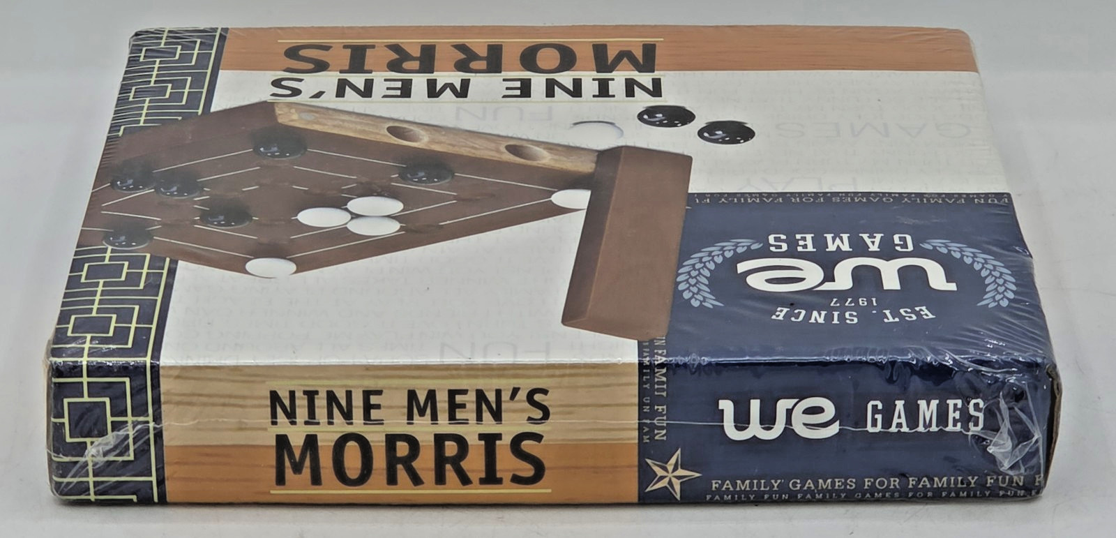 NEW Nine Men’s Morris Wooden Travel Game Set w/ Marbles WE Games ⚡FREE SHIP⚡