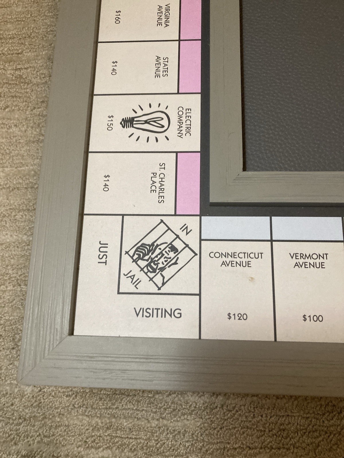 Monopoly Pottery Barn Luxury Edition Board Game Wooden Grey