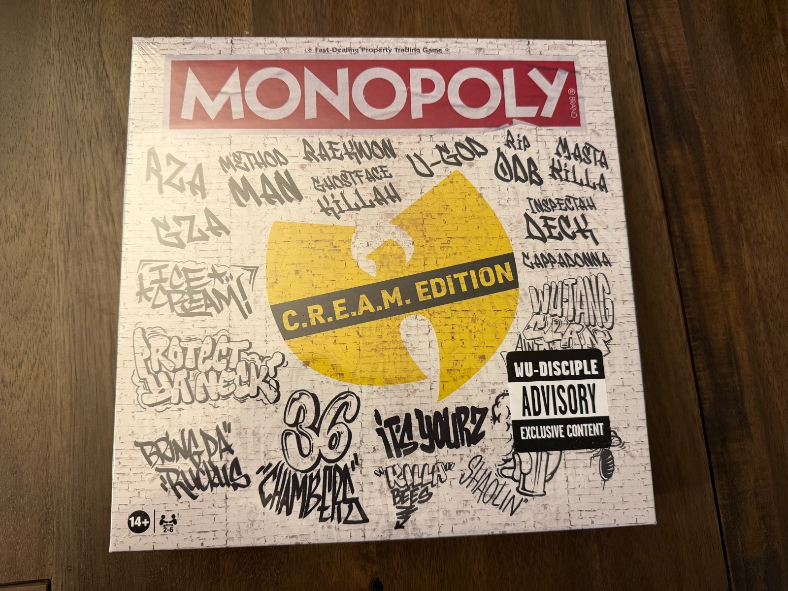 MONOPOLY WU TANG CLAN C.R.E.A.M. LIMITED EDITION BOARD GAME – NEW SEALED
