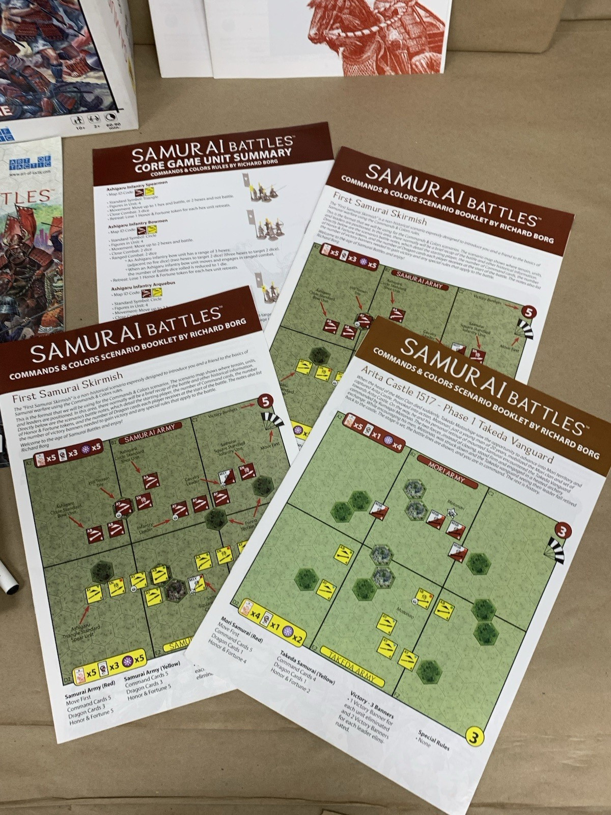 Samurai Battles Commands & Colors Art of Tactic Zvezda War Strategy Unpunched