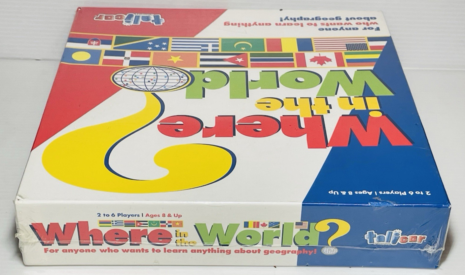 Where in the World Geography Board Game Talicar Aristoplay 2012 New & Sealed.