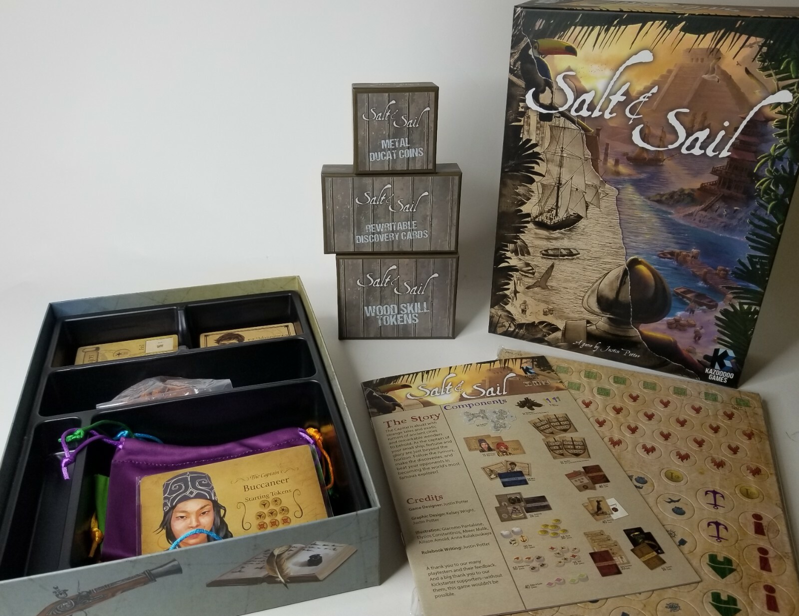 Salt & Sail Deluxe Kickstarter Limited Edition by Kazoodoo Games SEALED