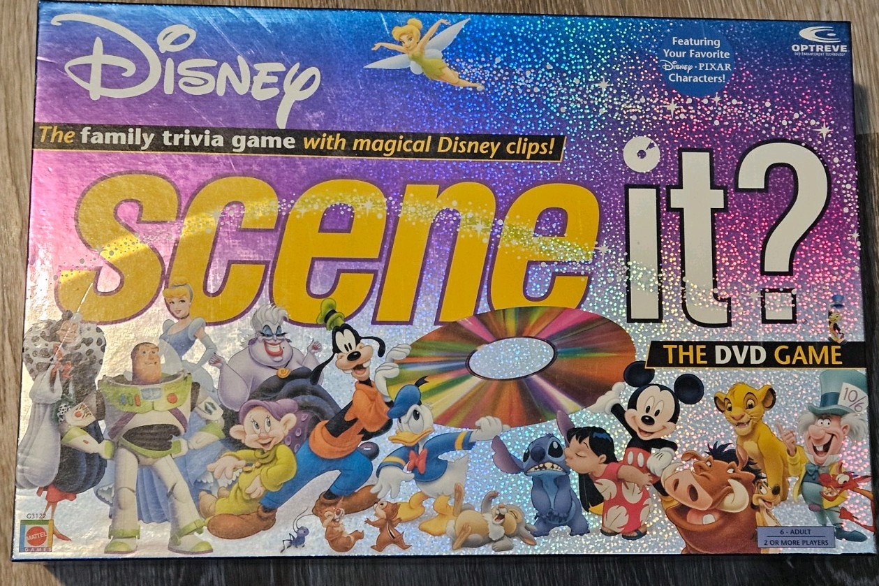 Disney Scene It DVD Game COMPLETE ScreenLife 2004 Pixar Movies Trivia