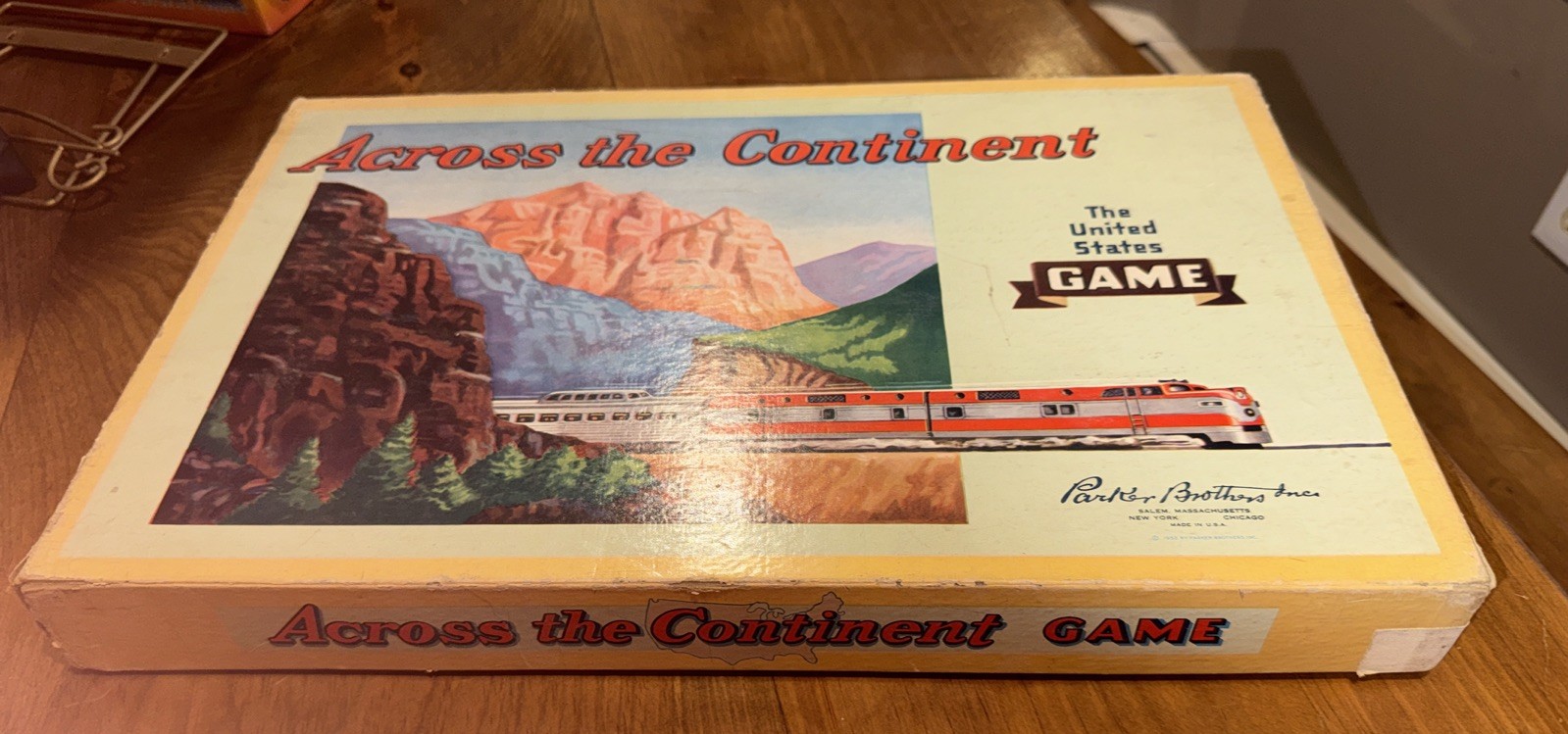 Vintage Parker Brothers Across the Continent Board Game Complete