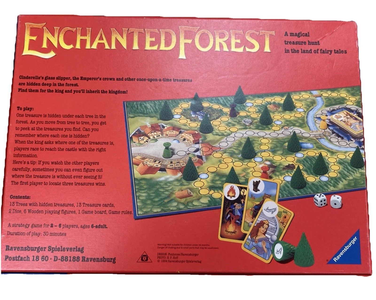 Enchanted Forest (1994) – Board Game – Ravensburger – family game – COMPLETE