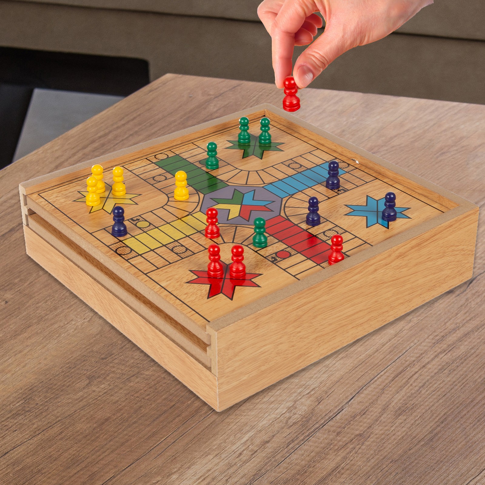 7 in 1 Travel Game Set Chess Chinese Checkers Dominoes 12 X 11.5 Inches