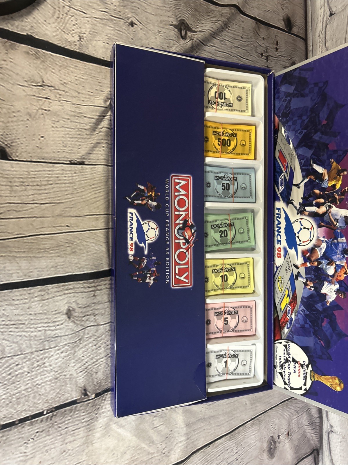 Monopoly World Cup France 98 Edition – Complete Pieces, No Instructions
