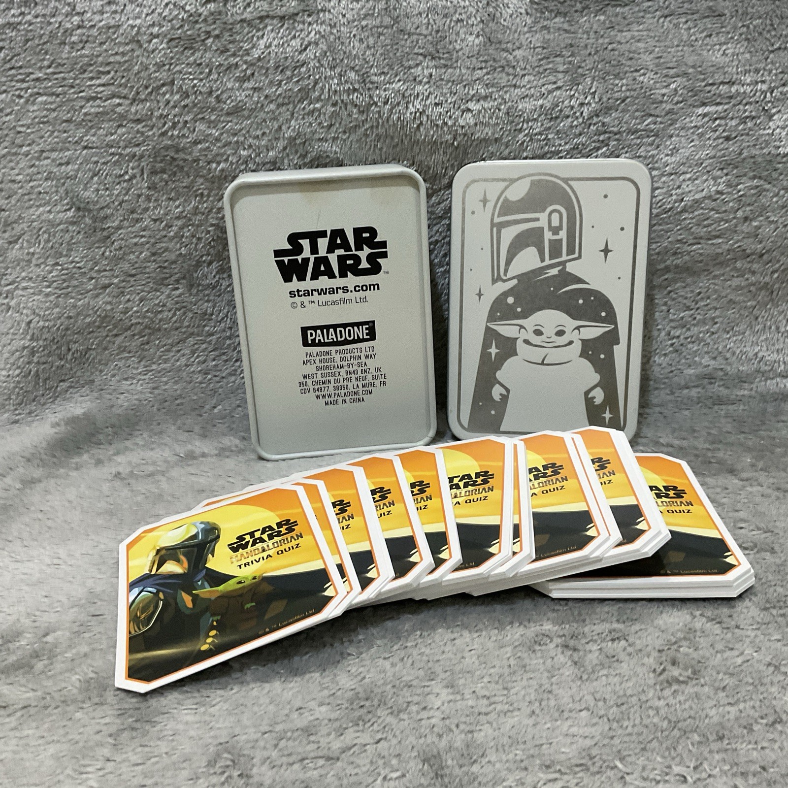 Disney Star Wars Mandalorian 100 Question Quiz trivia Card Game Baby Yoda Grogu