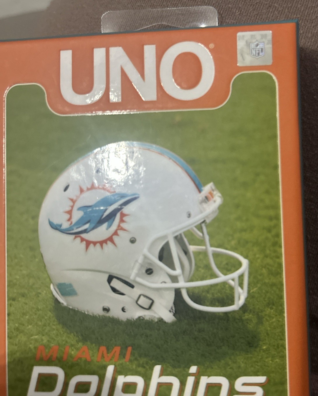 NEW 2024 Uno Fandom NFL Miami Dolphins Card Game Deck