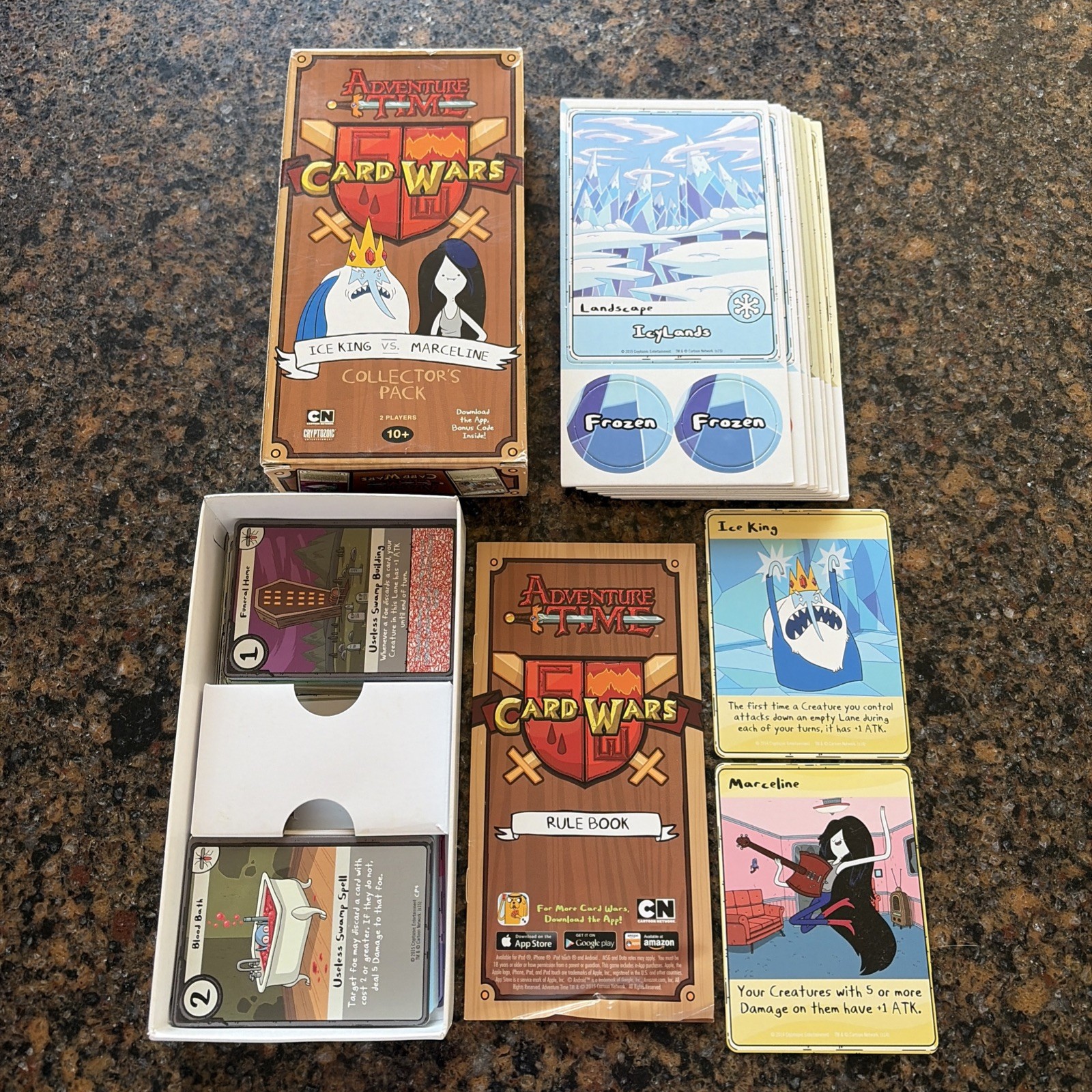 Cryptozoic Adventure Time Card Wars ICE KING VS. MARCELINE Collector’s Pack