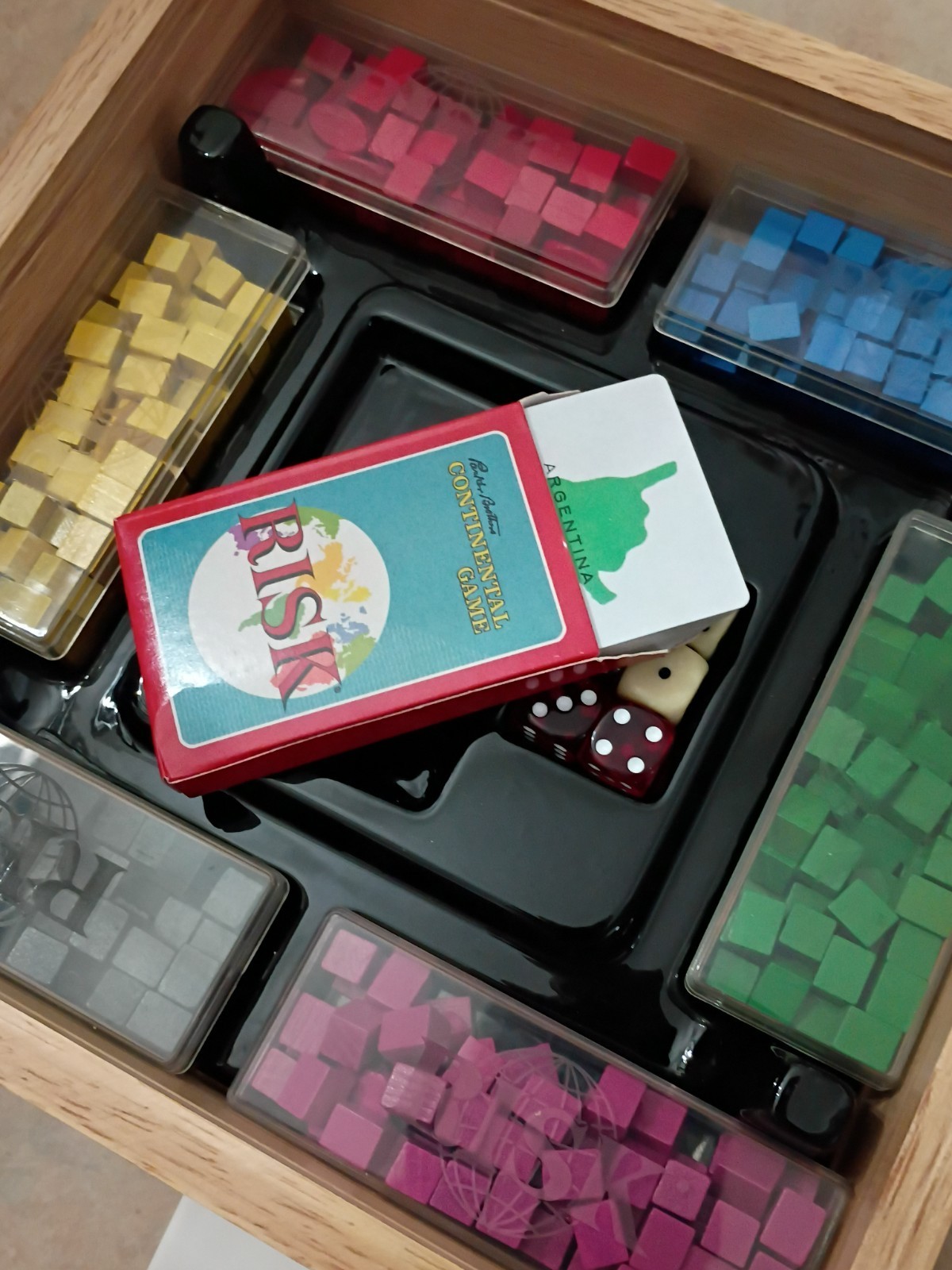 Risk Continental Nostalgia Game Series 2003 Parker Brothers Wooden Box Complete