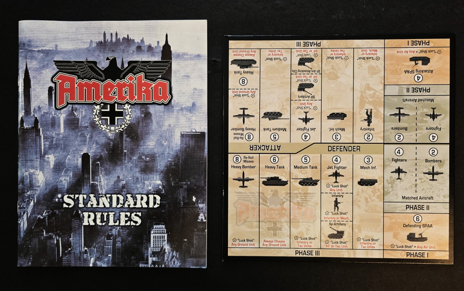 “AMERIKA” ALTERNATE HISTORY WAR GAME – HBG – PUN, COMPLETE + ERRATA + EXTRAS