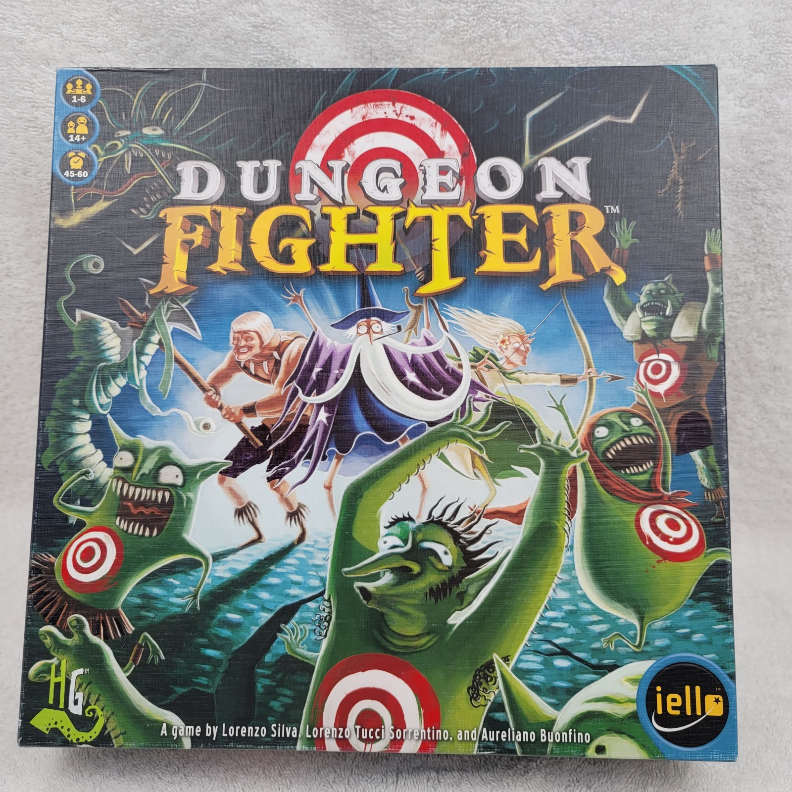Dungeon Fighter Board Game 100% complete Iello Silva Sorentino Buonfino Good