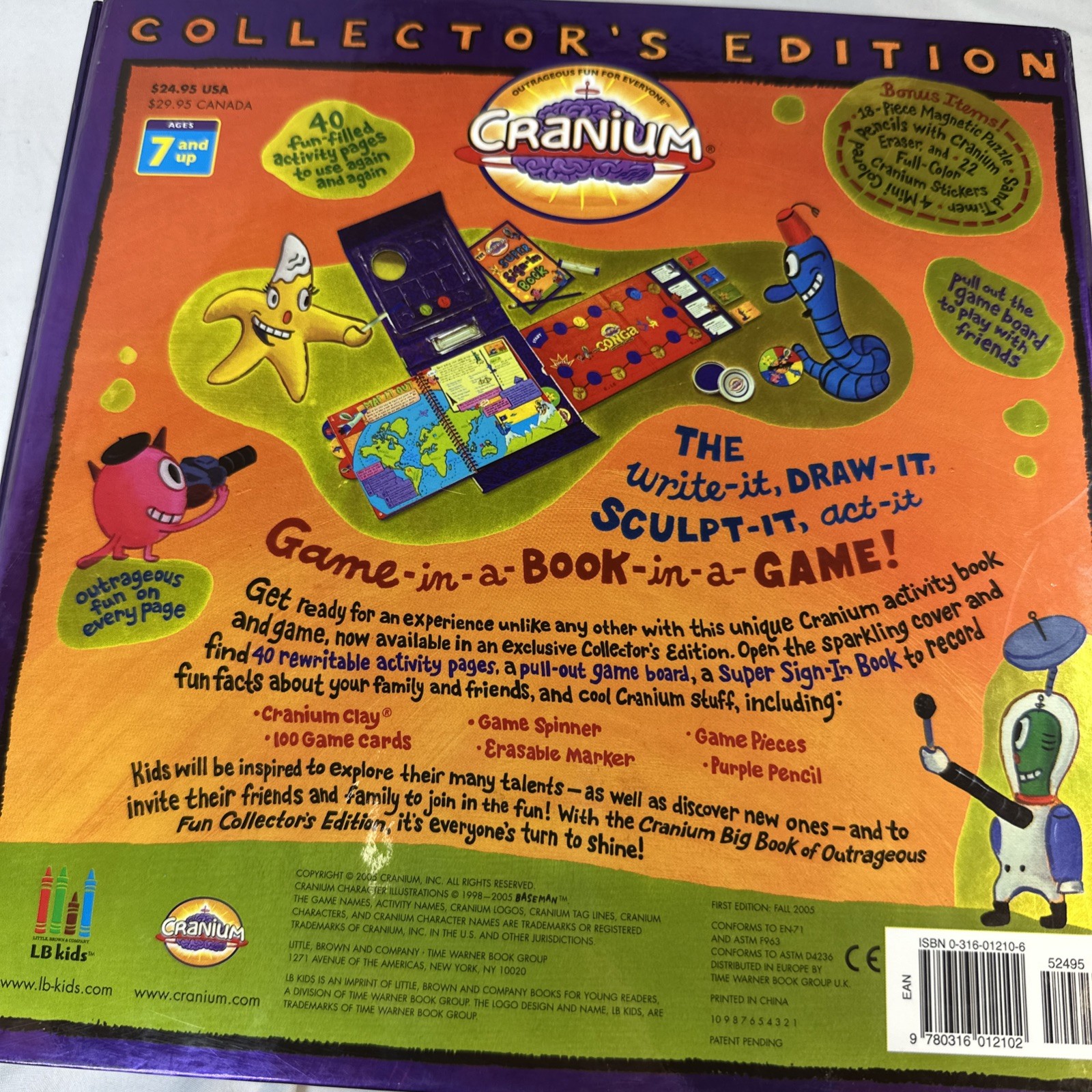 Cranium Big Book of Outrageous Fun Collector’s Edition Baseman Game Activity Bk