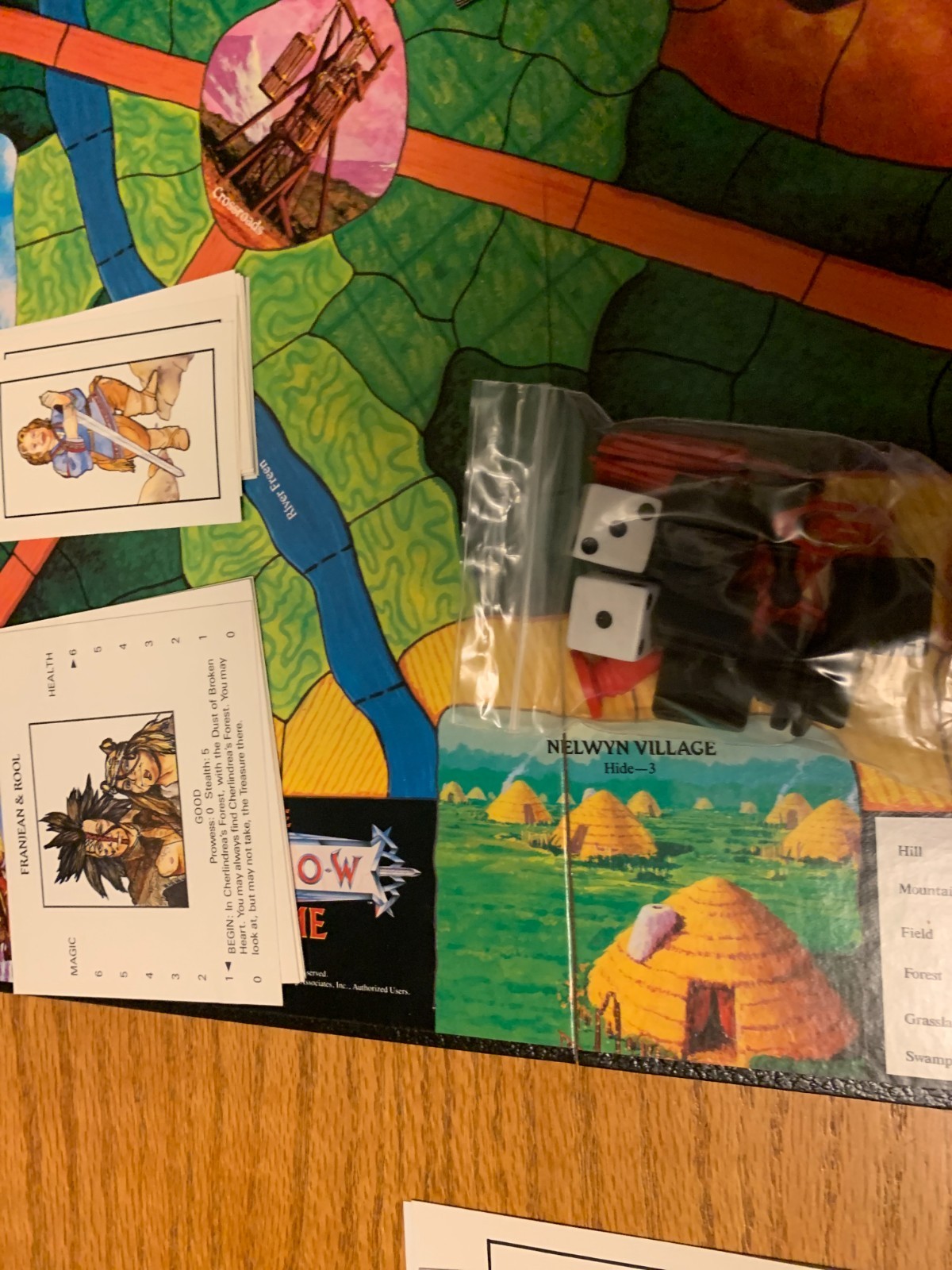 The WILLOW Board Game Lucas Films Greg Costikyan Tor Books 1988