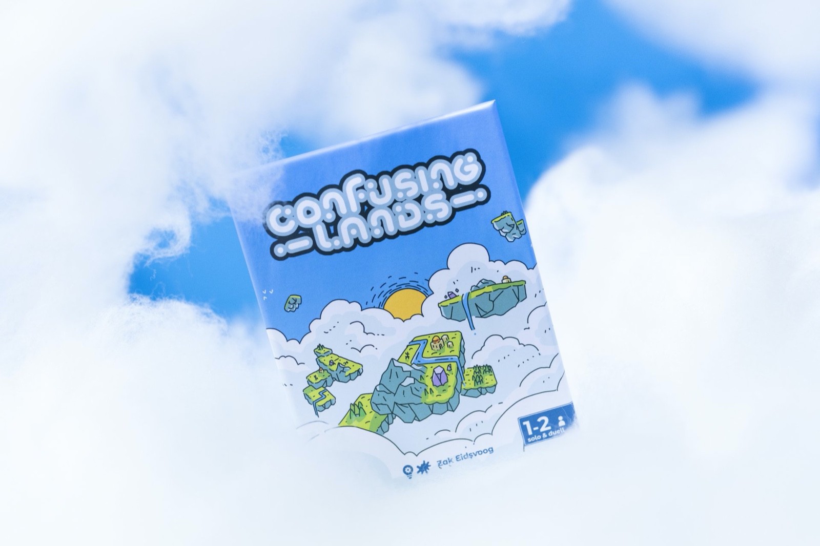 Confusing Lands & 6 Cards Board Game Circus Family Game Tile Game Solo Game
