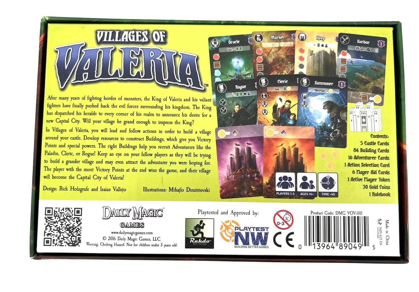 VILLAGES OF VALERIA Daily Magic Games Kingdom COMPLETE & EXCELLENT
