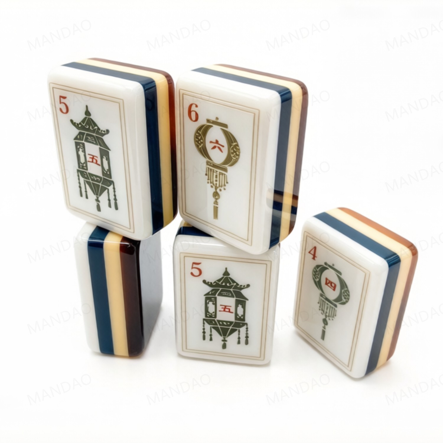 Tortoiseshell 4Layer Mahjong Tiles – American Set 160 Tiles – Beautiful!