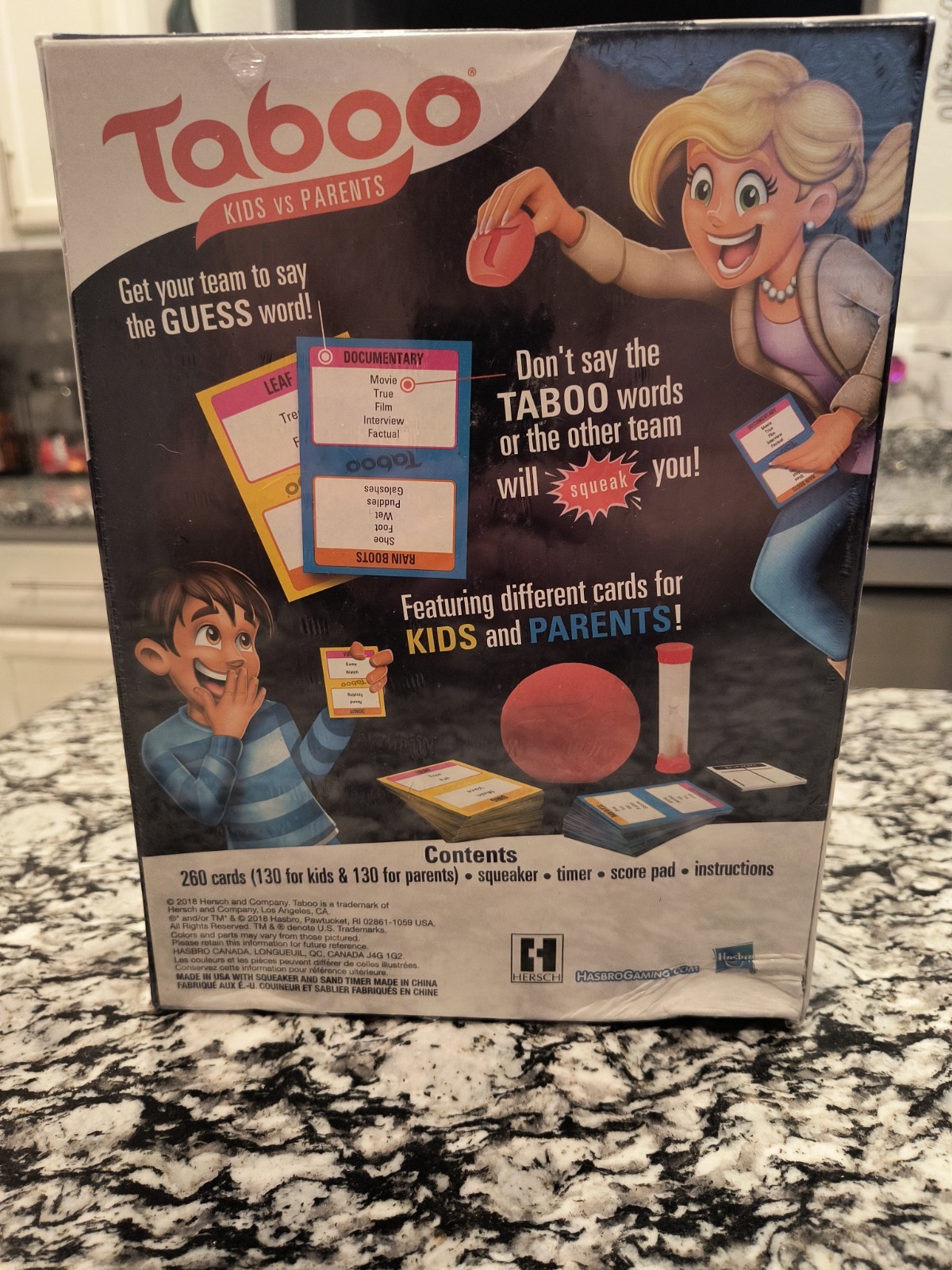 NEW & SEALED! Gaming Taboo Kids vs. Parents Family Fun Board Game Ages 8 and Up