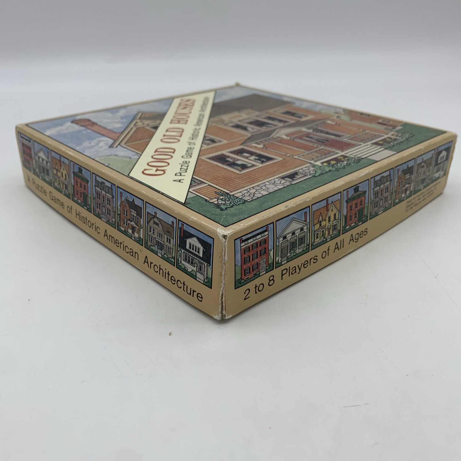 Aristoplay Good Old Houses Puzzle Game Historic American Architecture Styles VTG