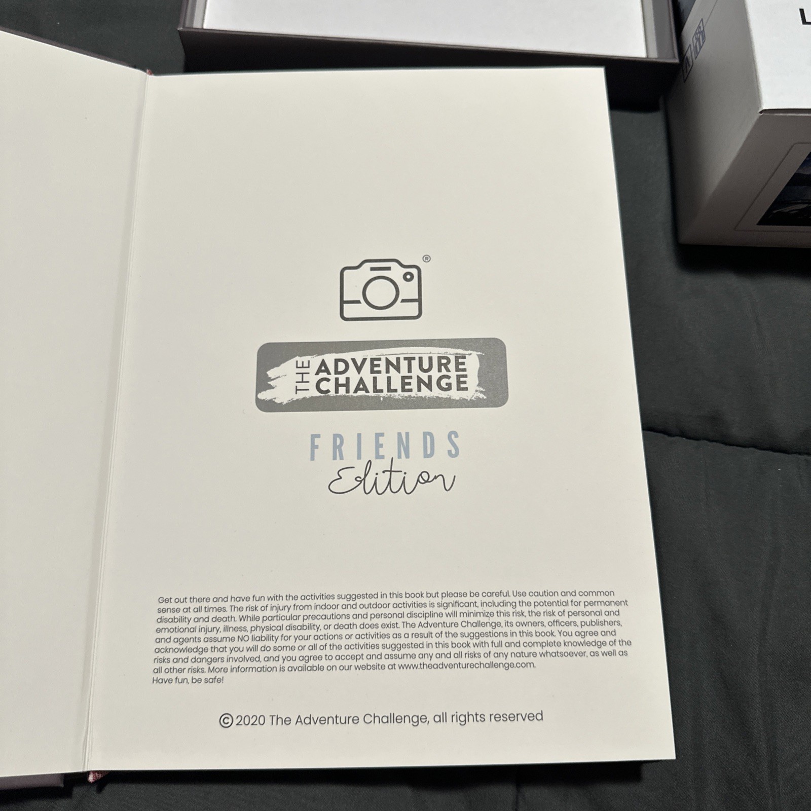 The Adventure Challenge, Friends Edition, and Camera