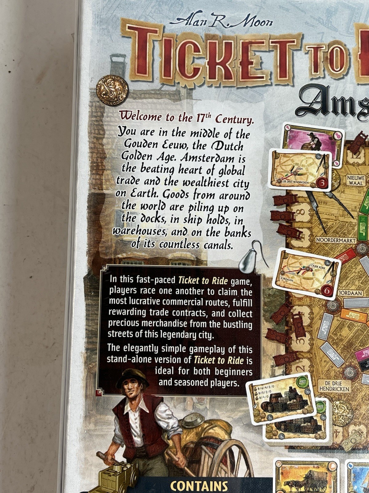 New Days of Wonder Ticket to Ride Amsterdam Board Game By Days of Wonder New