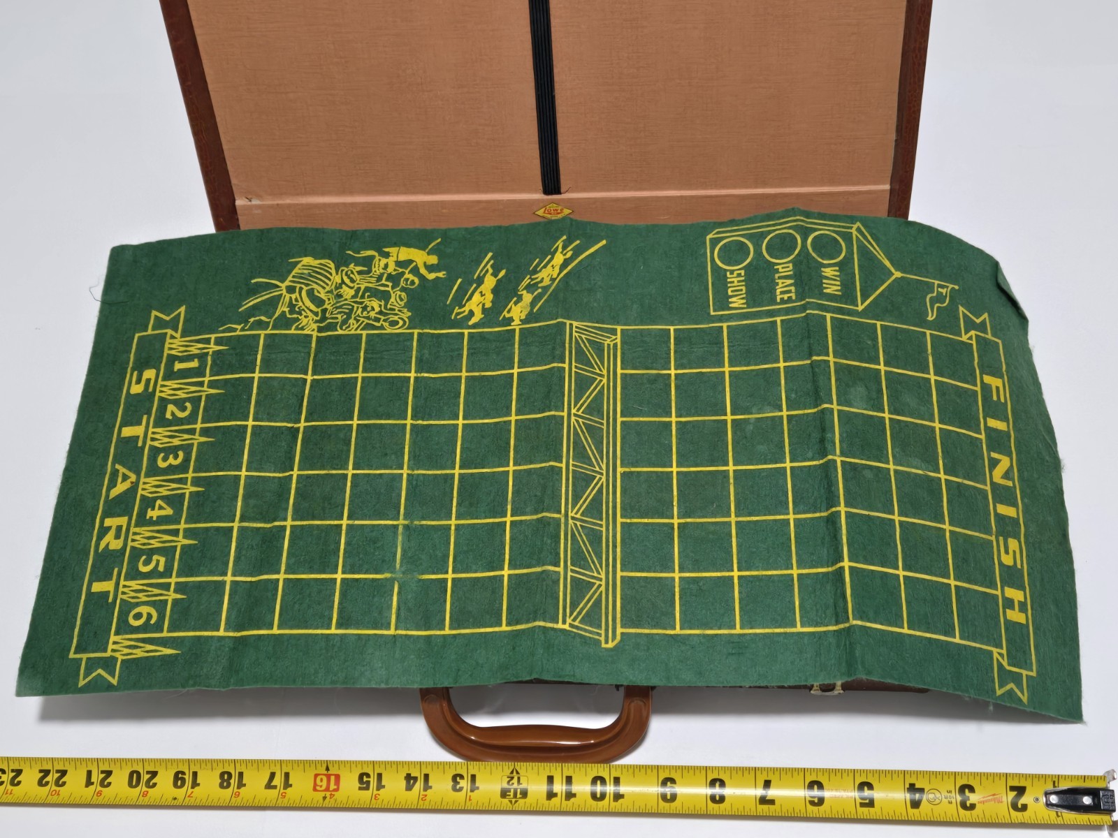 Vintage E.S. Lowe Multi Game Set In Briefcase Roulette, Horse Race, Cards, Dice