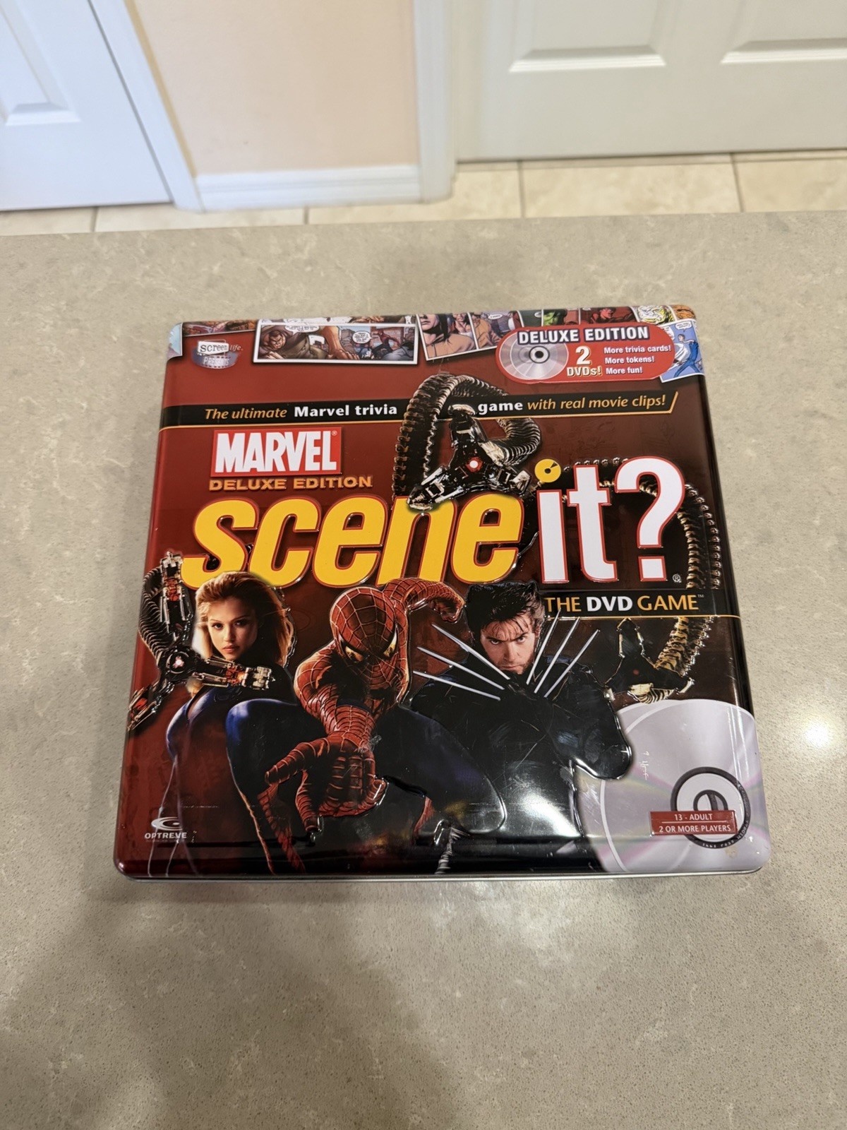 Marvel Scene It DVD Game Deluxe COMPLETE ScreenLife 2006 Movies Superheroes