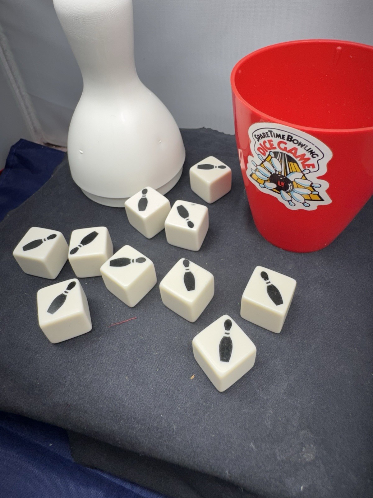 Vintage Spare Time Bowling Game Dice1950’s – 60’s Spare-Time
