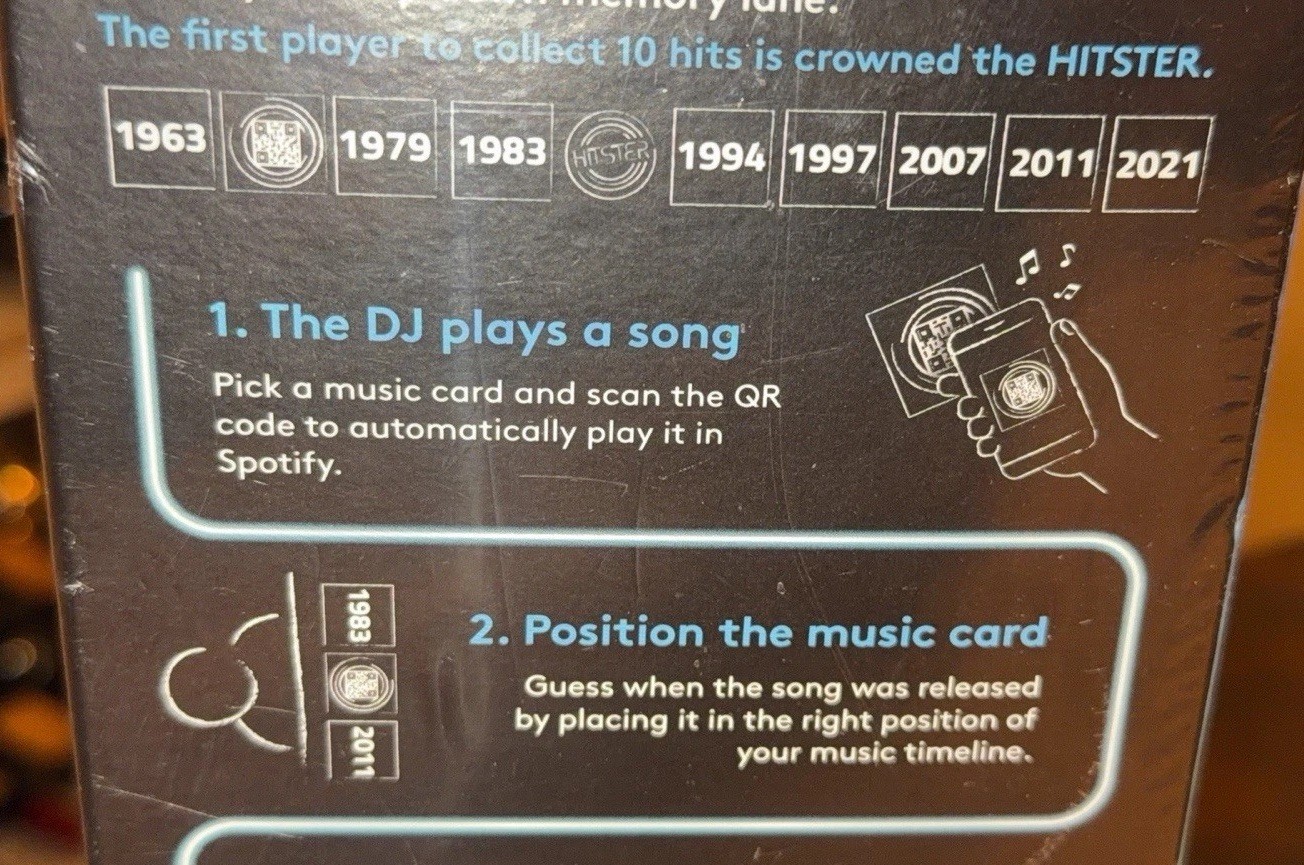 Jumbo Hitster – The Music Fun Party Quiz Card Game, 2-10 Players/FACTORY-SEALED!