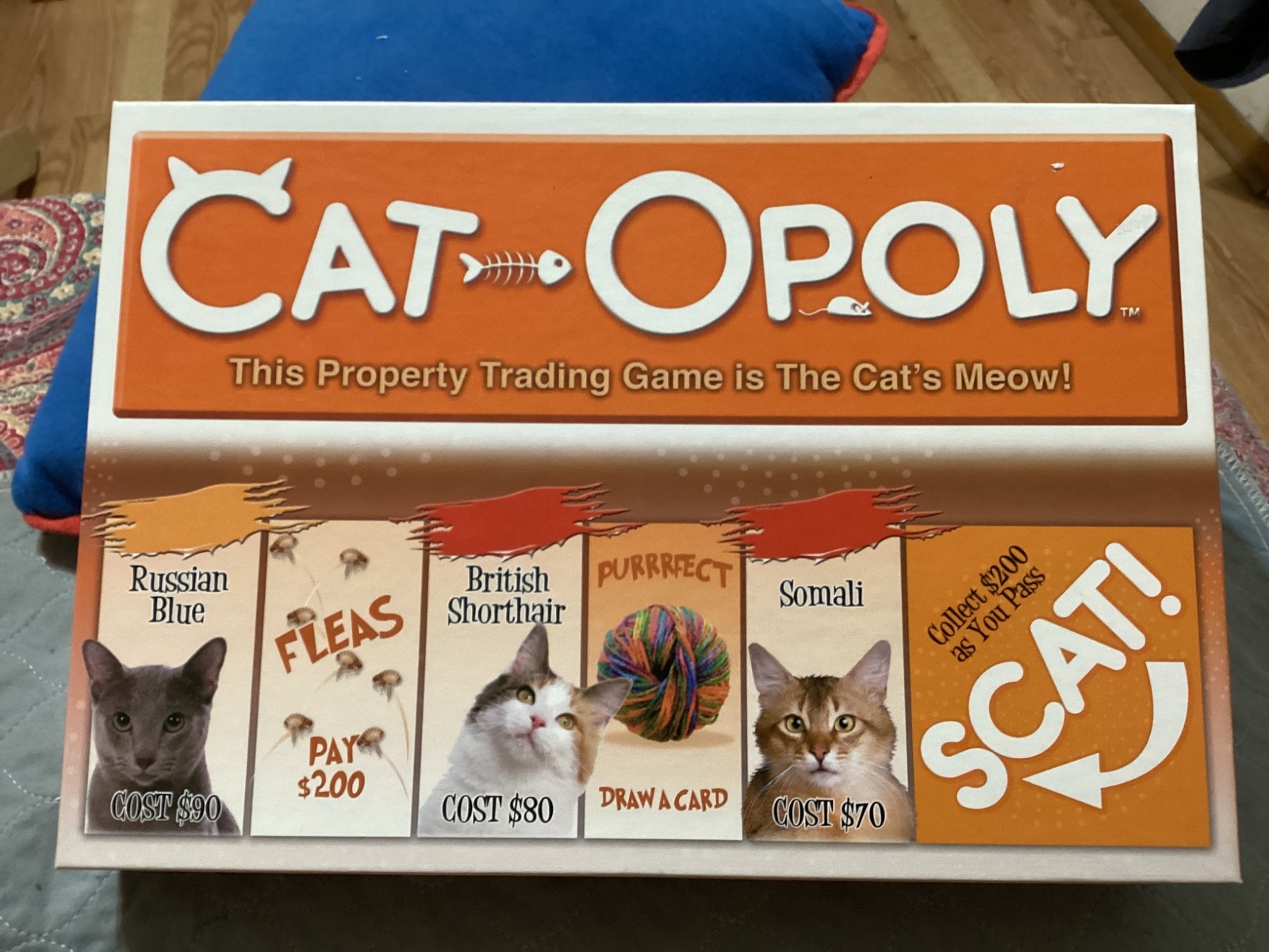 CATOPOLY COMPLETE,SEALED! PIECES BOARD GAME, EXC. COND/SIAMESE, PERSIAN/ FREE PH