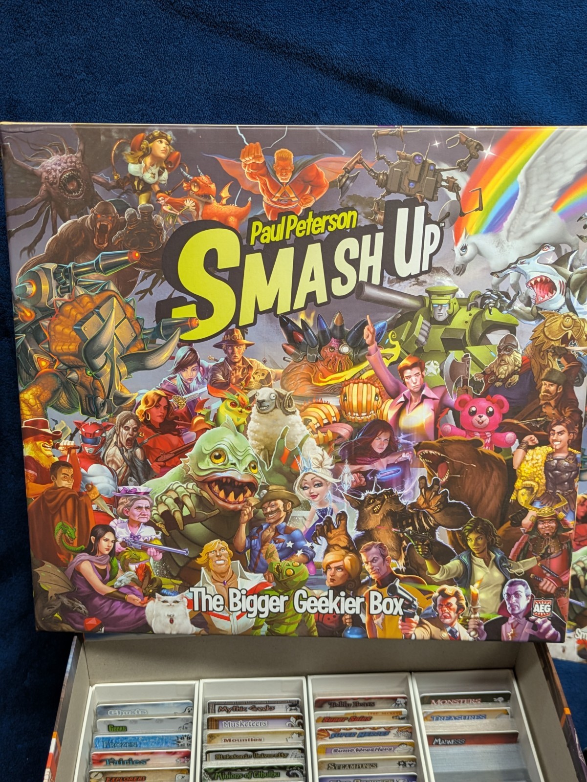 Smash Up Bigger Geekier Box FULL 20 Sets – 90 Factions -All Sleeved -Over 20lbs