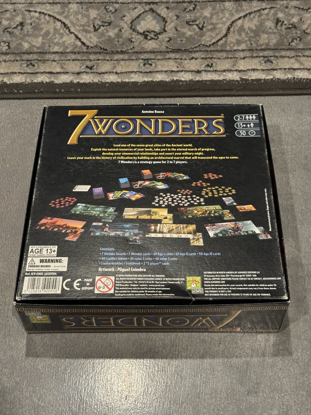 Kemet + C3k And 7 Wonders With Expansions: Cities, Leaders, And The Wonder Pack
