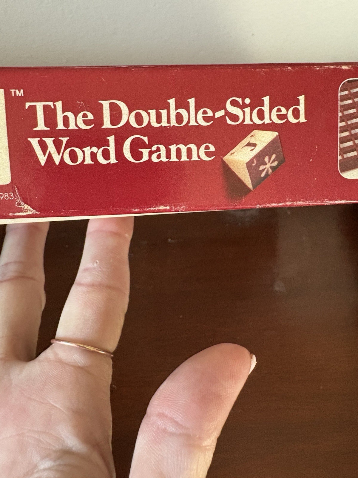 Vintage – Parker Brothers Option Double-Sided Word Board Game 1983 Edition –