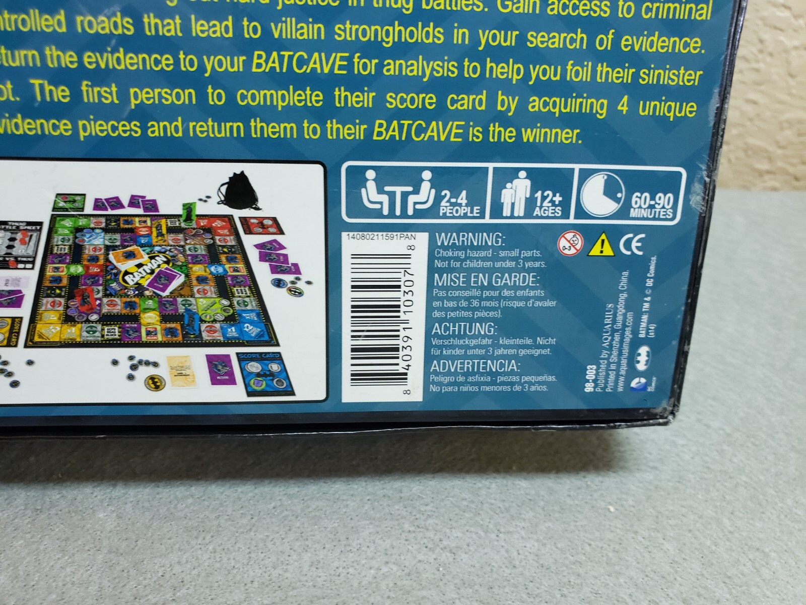 Batman Road Trip Gotham City Battle Game, 2014, Pre-owned, Complete, DC Comics