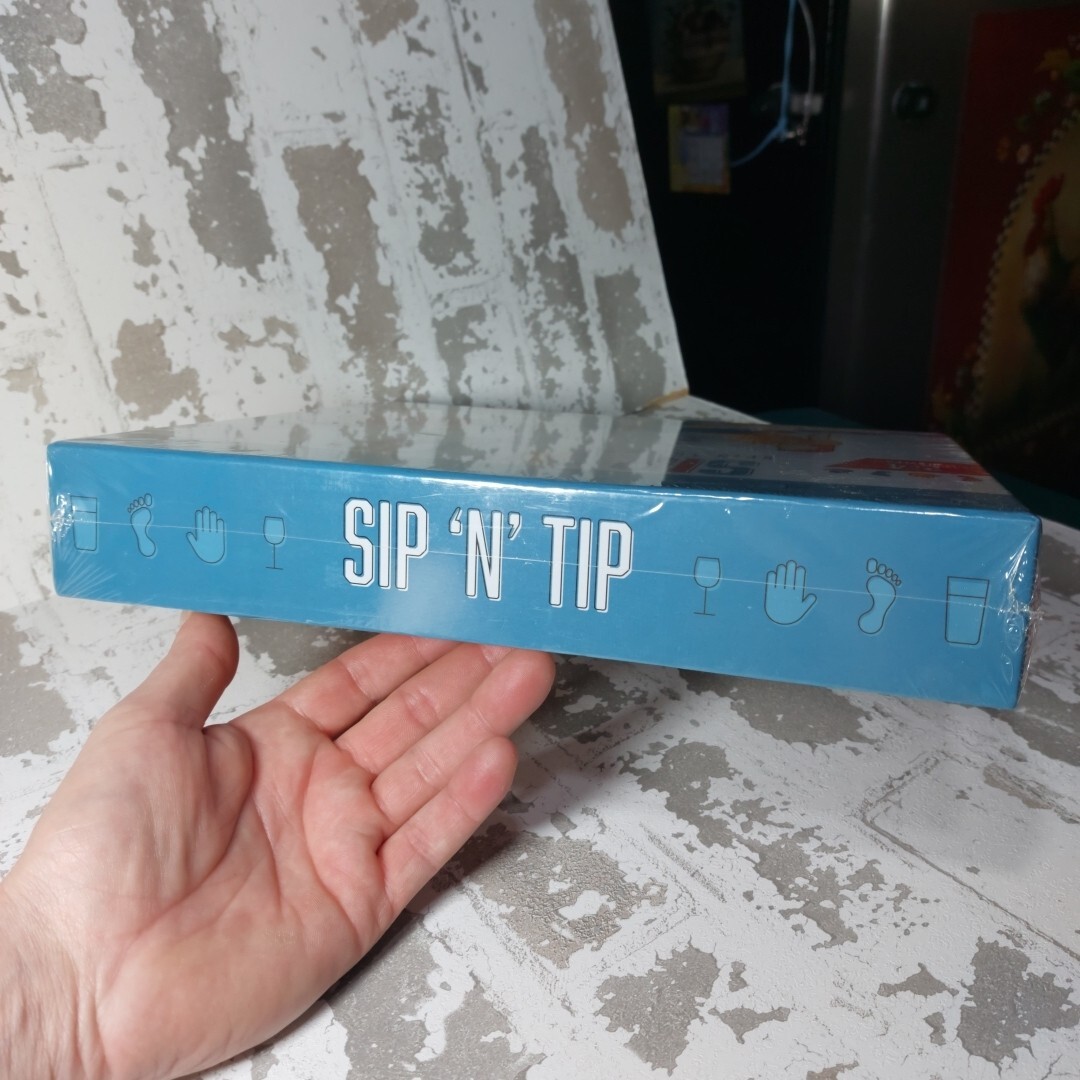 Sip N Tip Party Game: Spin The Wheel And Get Crazy! – 2 To 4 Players! – Sealed