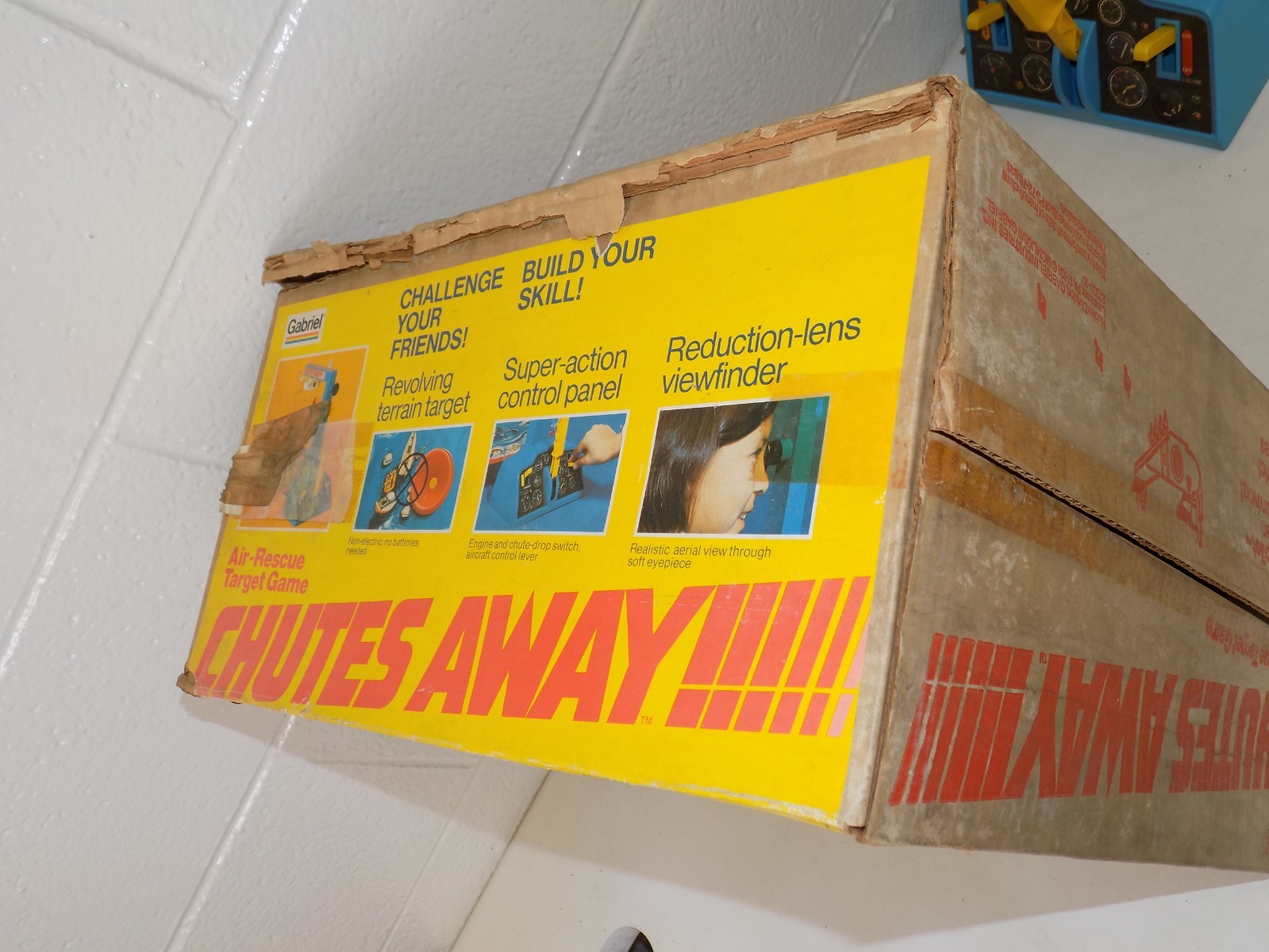 Vintage 1977 Chutes Away Air Rescue Target Game Gabriel Complete w/ Box