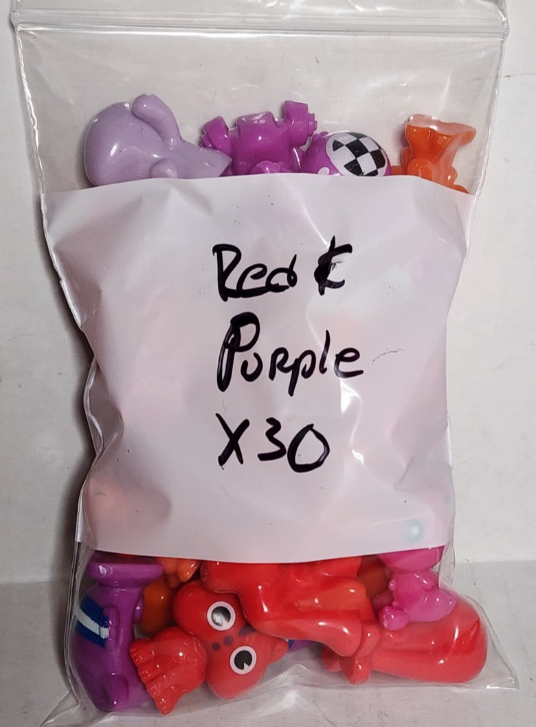 Gogo Crazy Bones Lot of 30: Red and Purple tone, Random