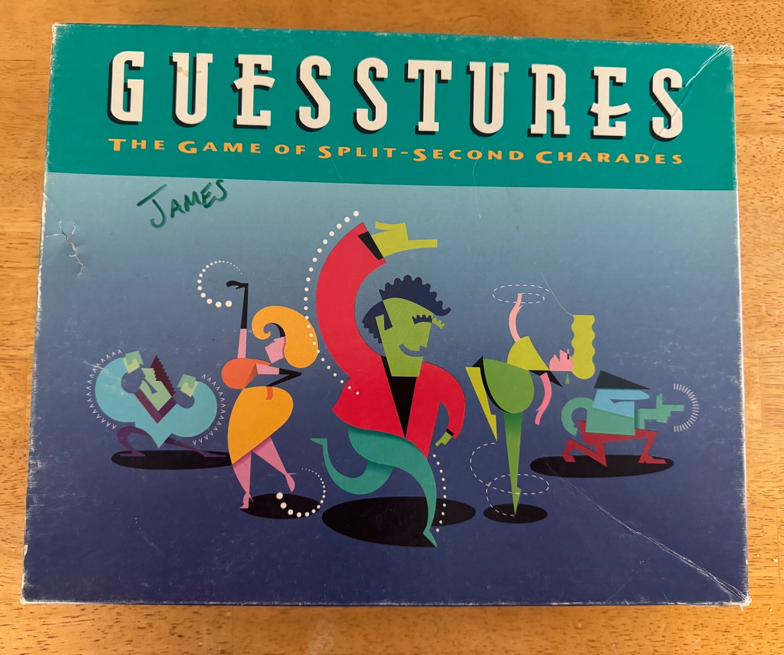1990 Vintage Milton Bradley 🎬 GUESSTURES 🎬 Split-Second Charades Party Game