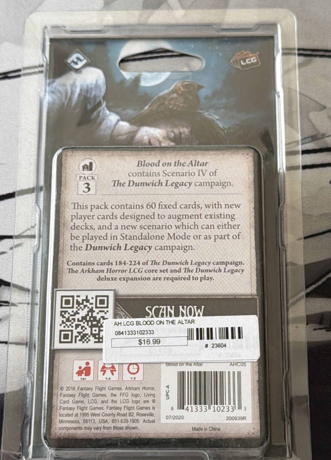 New Sealed Arkham Horror The Card Game Blood on the Altar Mythos Pack x1