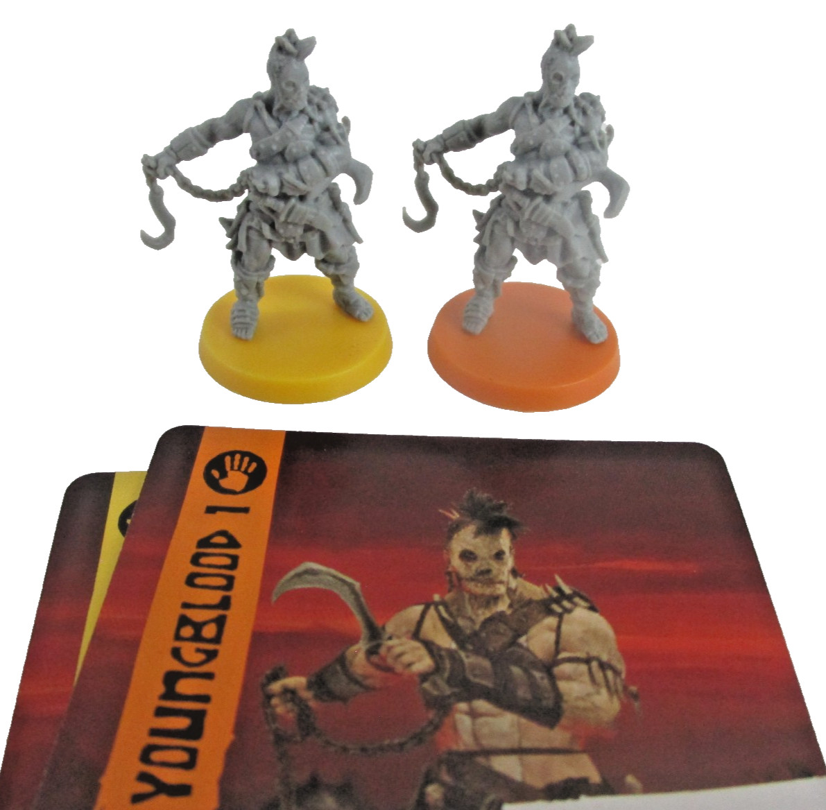 HATE: The Board Game 2x UM’KATOR YOUNGBLOOD Minis & Cards NEW!!