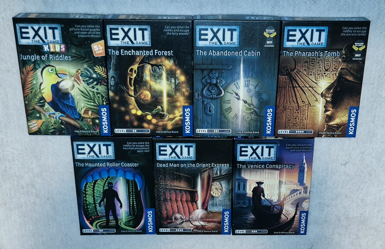 EXIT The Game Lot Of 7 – Excellent Condition Escape Jigsaw Puzzle Games Kosmos