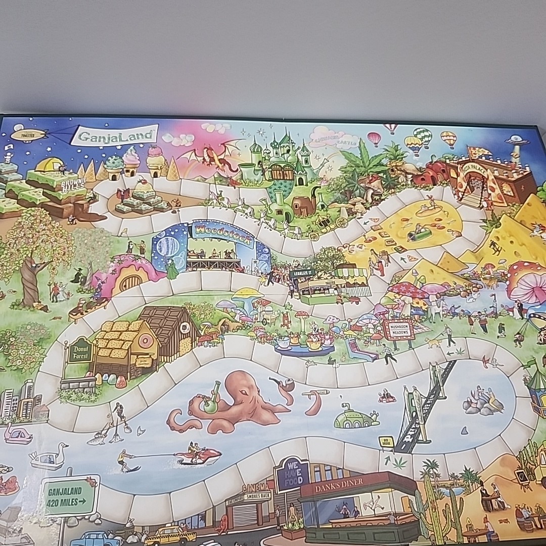 GanjaLand an Epic Weed Adventure Board Game Used Complete Clean