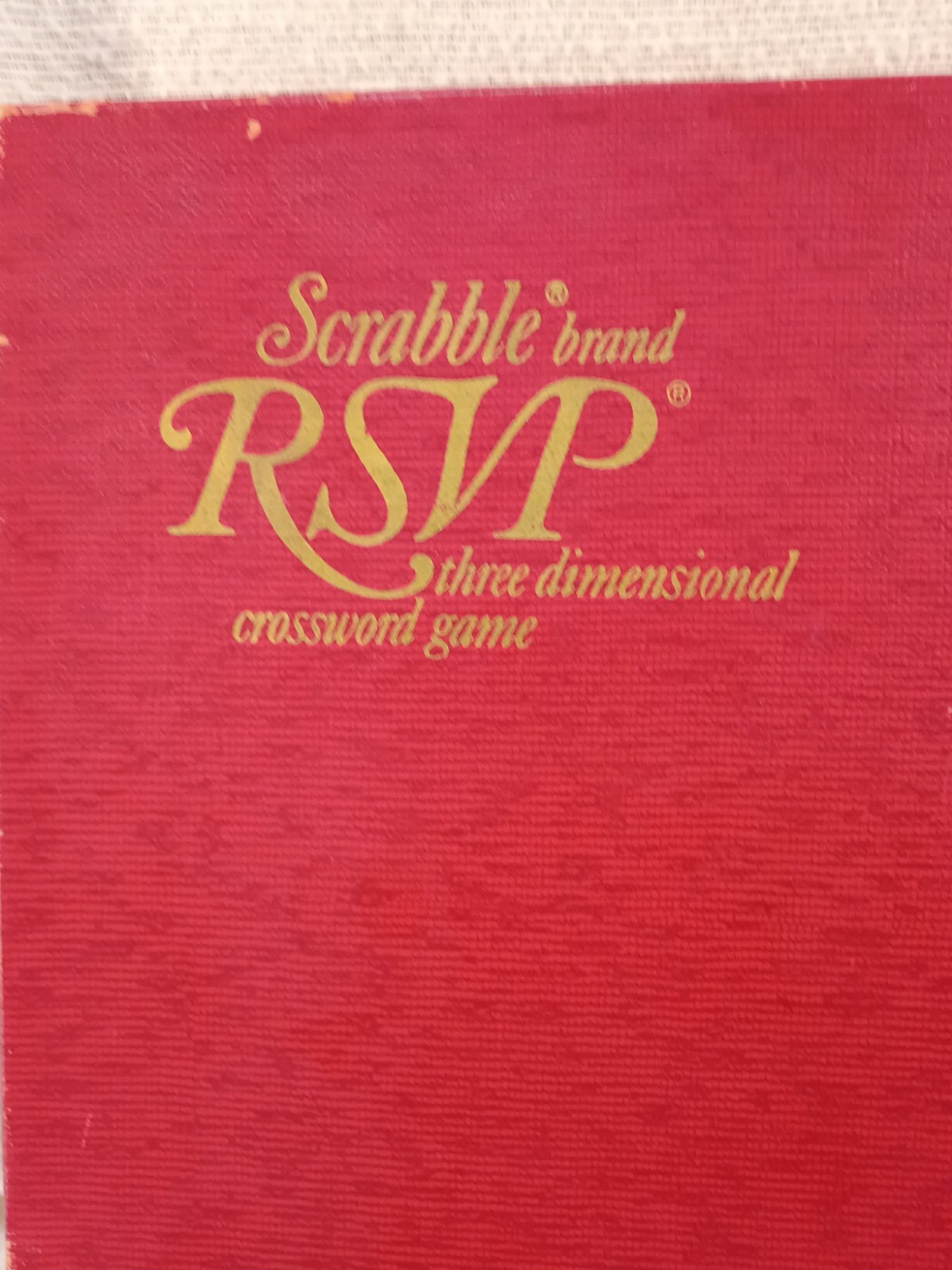 Vintage 1966 Scrabble RSVP 3D Crossword Game Selchow & Righter 74/75 Blocks